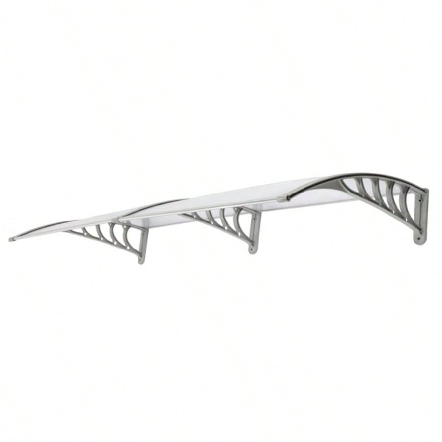 HT - 200x Household Application Door Window Rain Cover Eaves Canopy Silver Gray Bracket