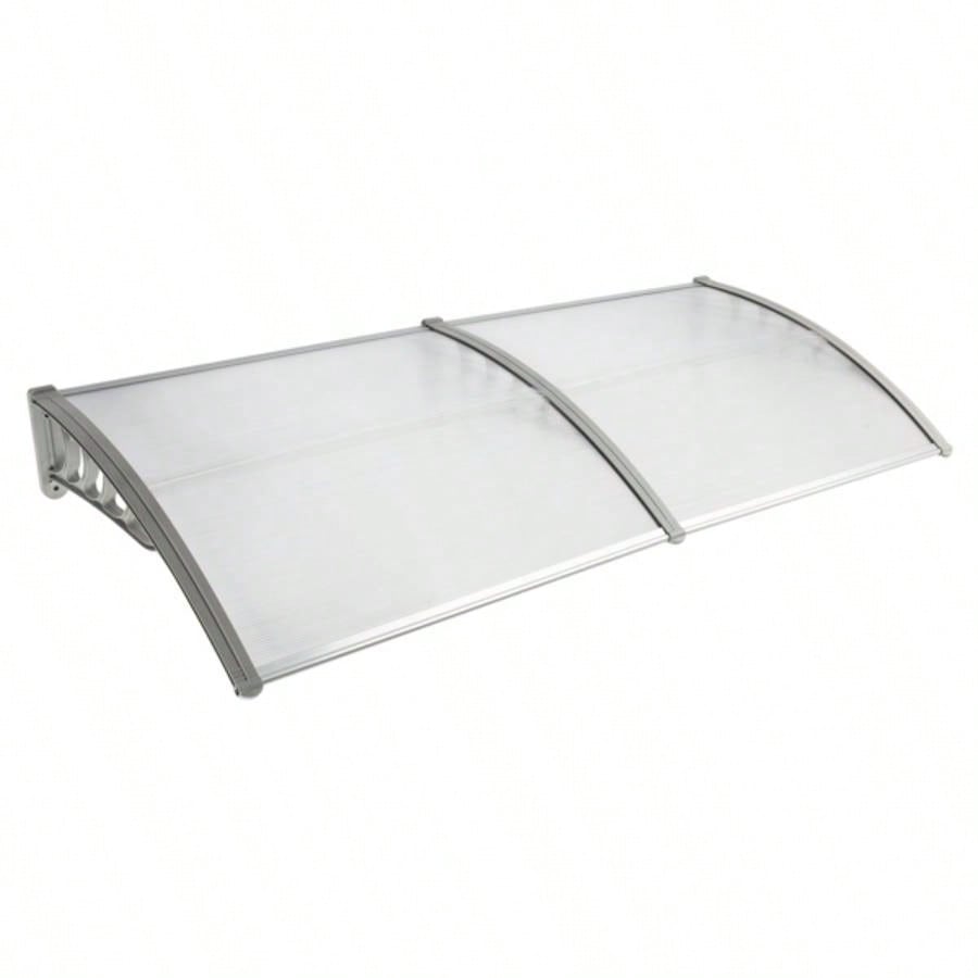 HT - 200x Household Application Door Window Rain Cover Eaves Canopy Silver Gray Bracket