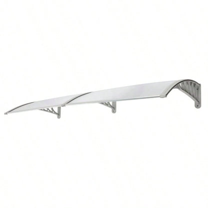 HT - 200x Household Application Door Window Rain Cover Eaves Canopy Silver Gray Bracket