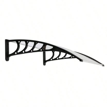 HT -x 80 Household Application Door Window Rain Cover Eaves Canopy White Black Bracket