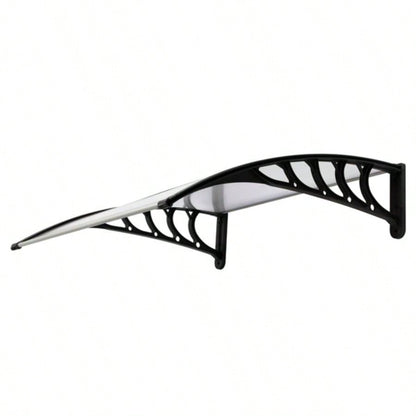 HT -x 80 Household Application Door Window Rain Cover Eaves Canopy White Black Bracket