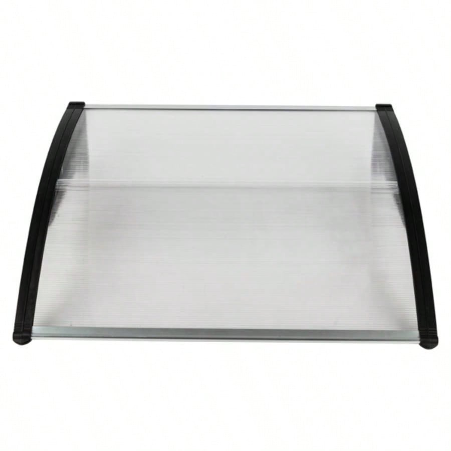 HT -x 96cm Household Application Door Window Rain Cover Eaves Black Holder