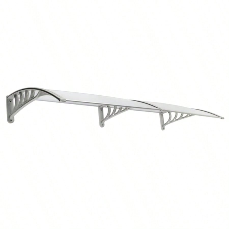 HT - 200x Household Application Door Window Rain Cover Eaves Canopy Silver Gray Bracket