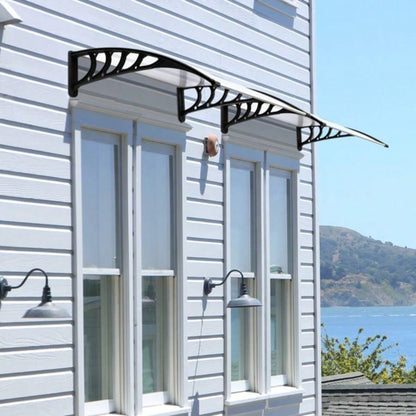 HT -x 80 Household Application Door Window Rain Cover Eaves Canopy White Black Bracket