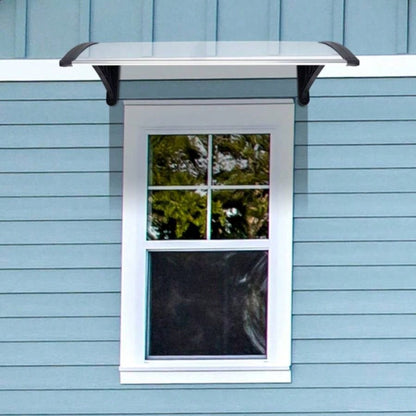 HT -x 80 Household Application Door Window Rain Cover Eaves Canopy White Black Bracket