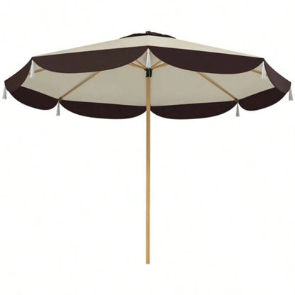 8. FT Elegance Patio, UPF 50+ Outdoor Market with 8 Ribs, Beige