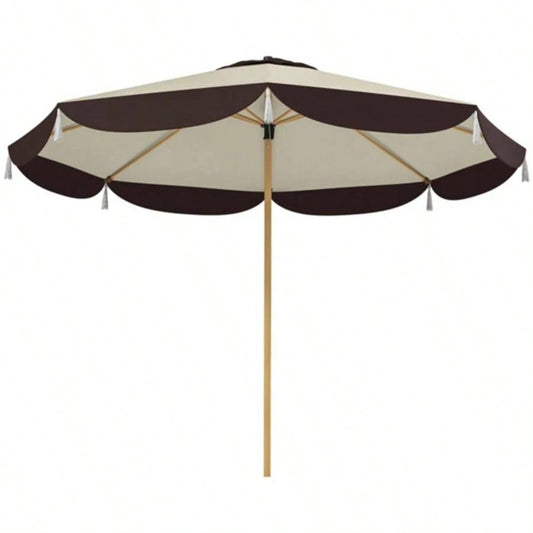 8. FT Elegance Patio, UPF 50+ Outdoor Market with 8 Ribs, Beige