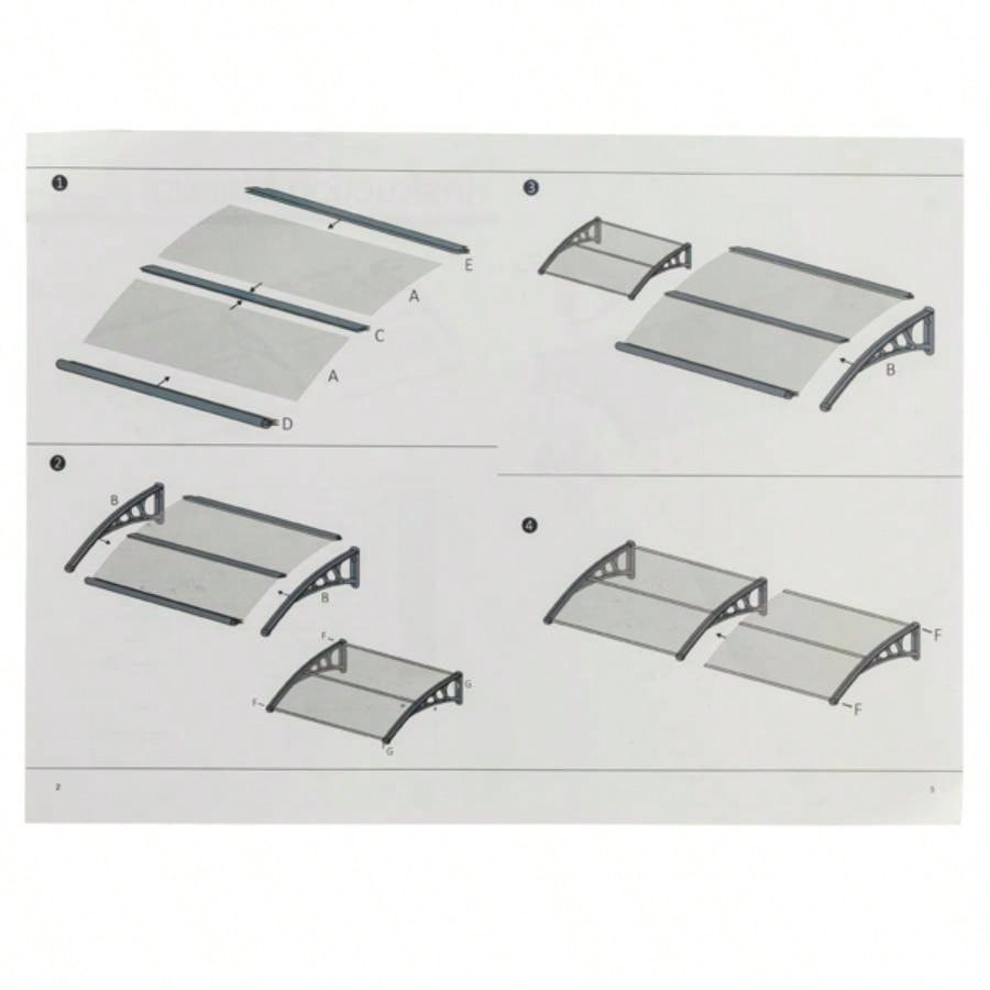 HT - 200x Household Application Door Window Rain Cover Eaves Black Holder