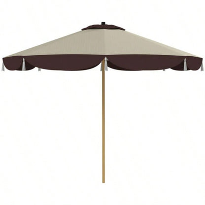 8. FT Elegance Patio, UPF 50+ Outdoor Market with 8 Ribs, Beige