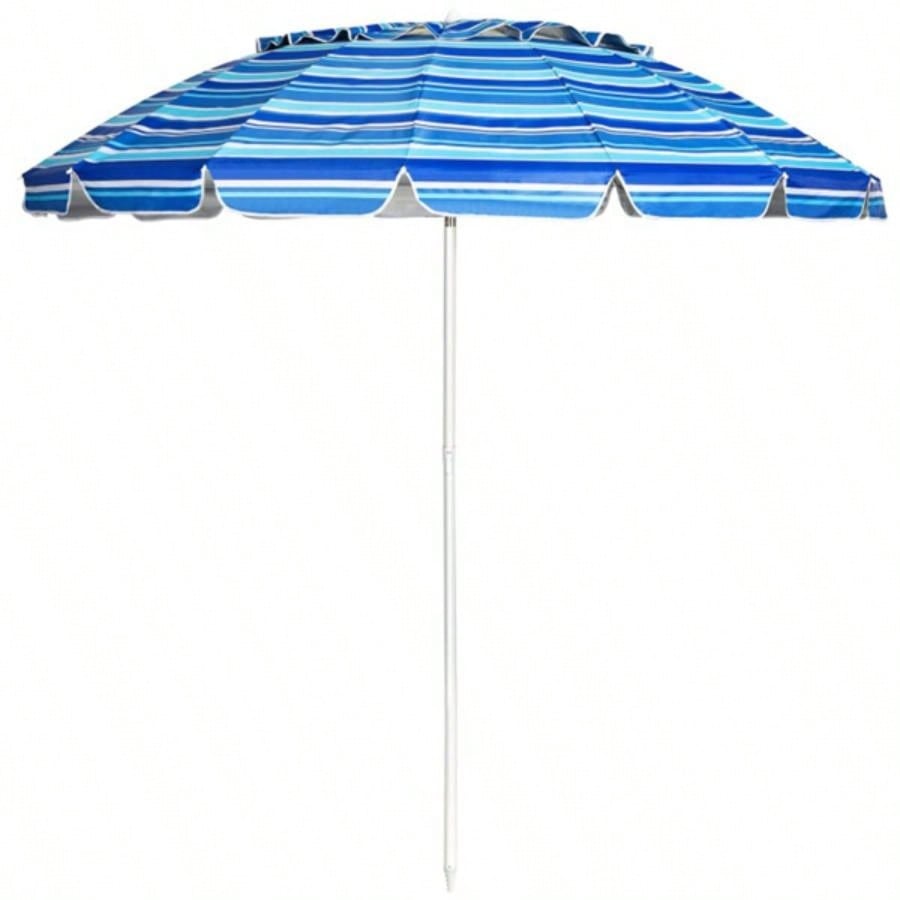 8 Ft Beach With - 16 - Ribbed Windproof Frame