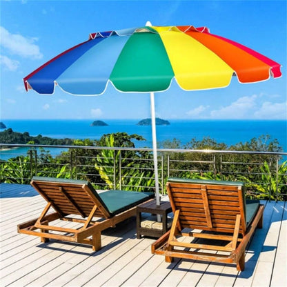 8 Ft Beach With - 16 - Ribbed Windproof Frame