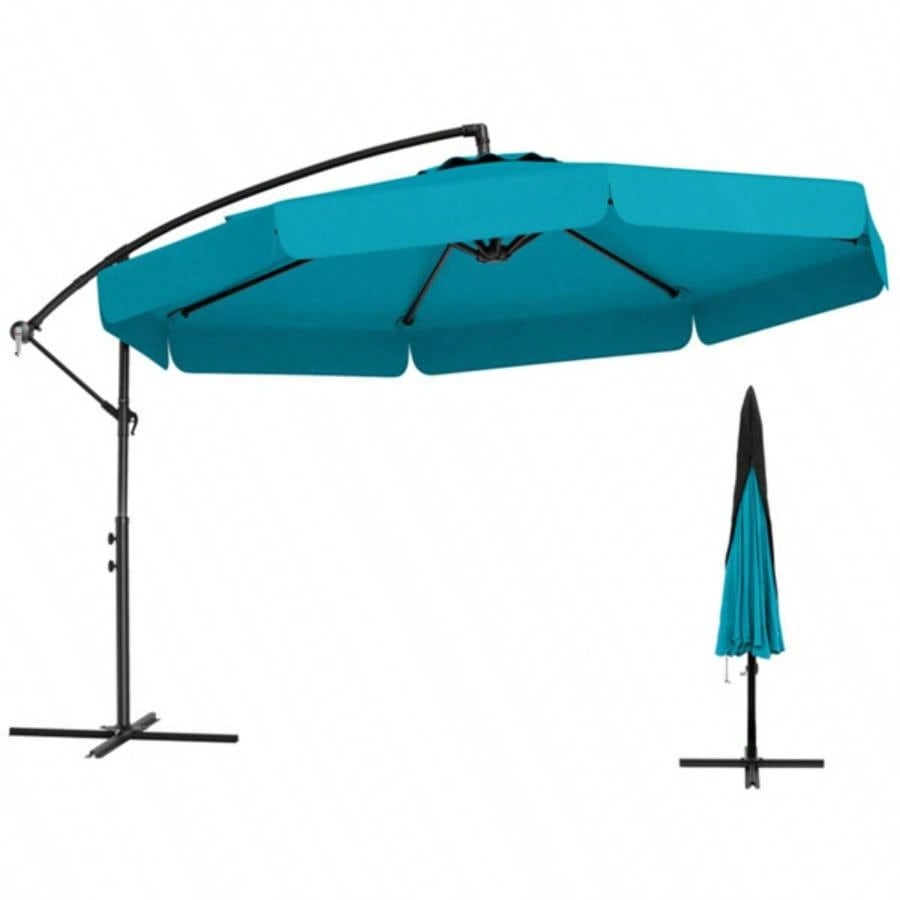10 Feet Patio Cantilever - Turquoise