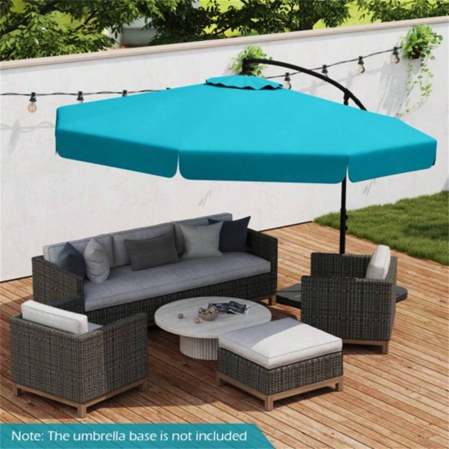 10 Feet Patio Cantilever - Turquoise