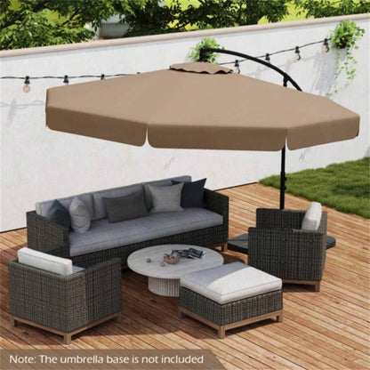 10 Feet Patio Cantilever - Taupe