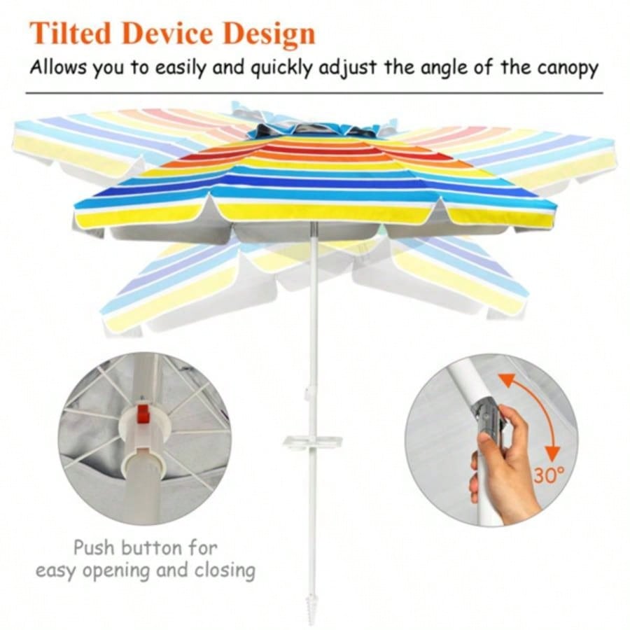 . 2 Feet Outdoor Beach with Tilt Mechanism