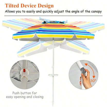 . 2 Feet Outdoor Beach with Tilt Mechanism