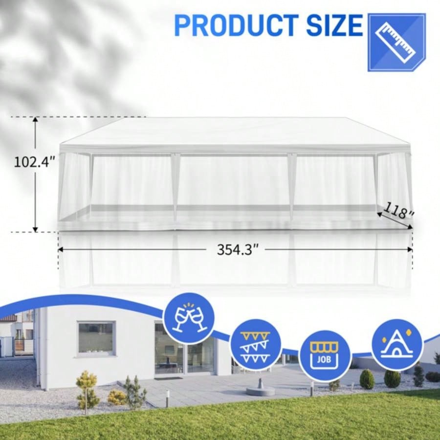 10X30FT Mesh Party Tent