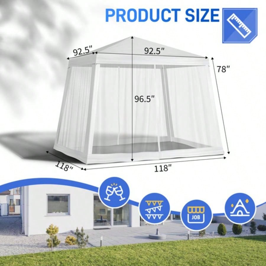 8X8FT Mesh Party Tent