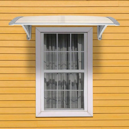 HT -x 80 Household Application Door Window Rain Cover Eaves Canopy White Gray Bracket