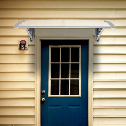 HT -x 80 Household Application Door Window Rain Cover Eaves Canopy White Gray Bracket