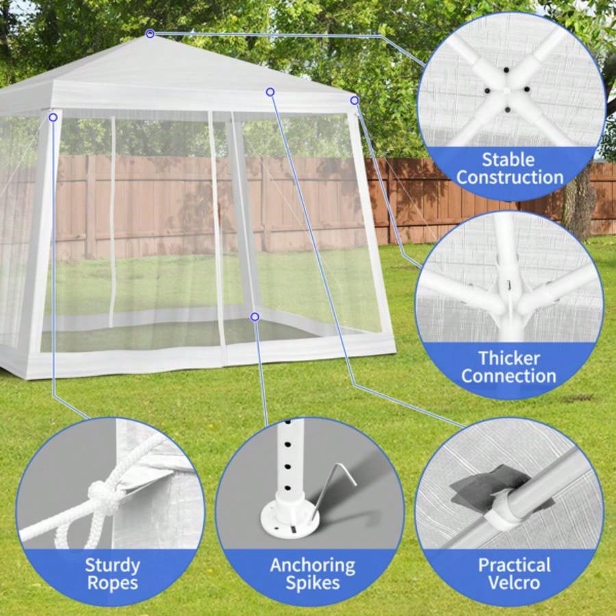 8X8FT Mesh Party Tent