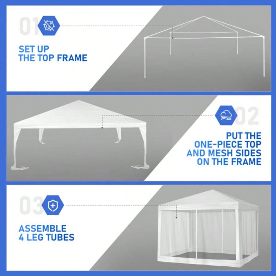10X10FT Mesh Party tent