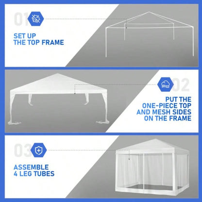 10X10FT Mesh Party tent