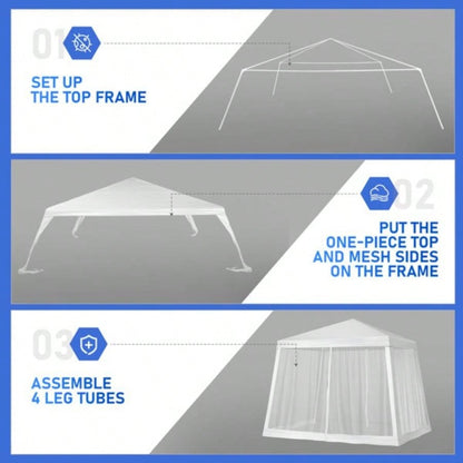 8X8FT Mesh Party Tent