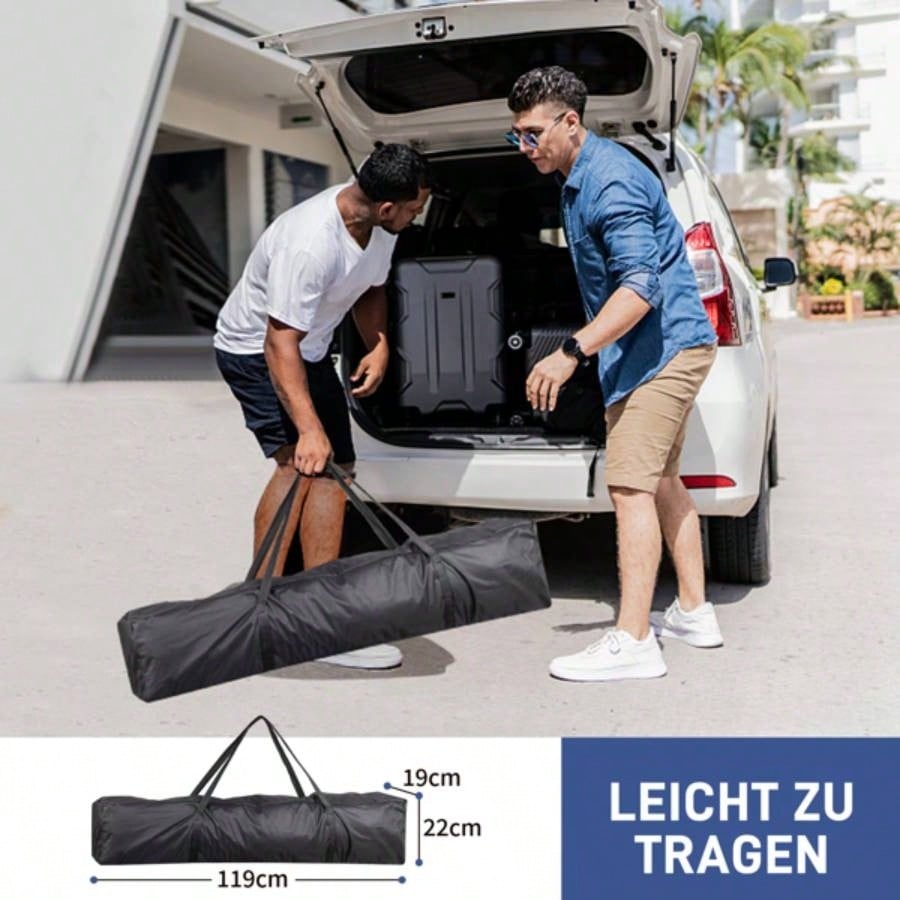 3x Two Doors Two Practical Waterproof Right - Angle Folding Tent Blue