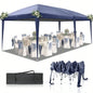 3x 6m Home Use Outdoor Camping Waterproof Folding Tent with Carry Bag Blue