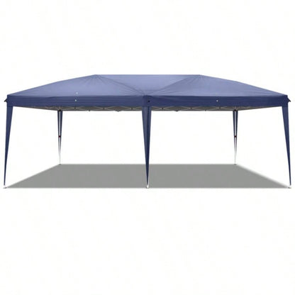 3x 6m Home Use Outdoor Camping Waterproof Folding Tent with Carry Bag Blue