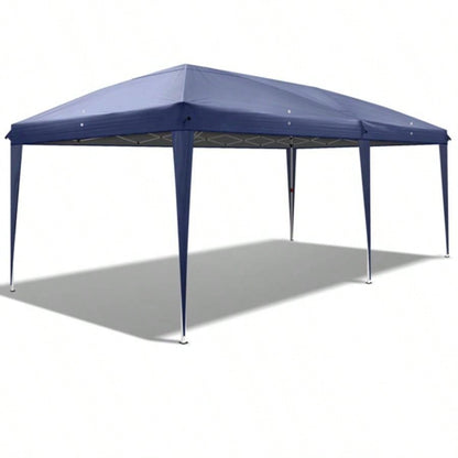 3x 6m Home Use Outdoor Camping Waterproof Folding Tent with Carry Bag Blue