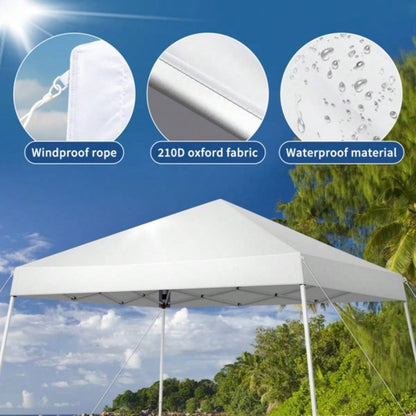 3x Portable Home Use Waterproof Folding Tent White