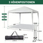 3x Two Doors Two Practical Waterproof Right - Angle Folding Tent White
