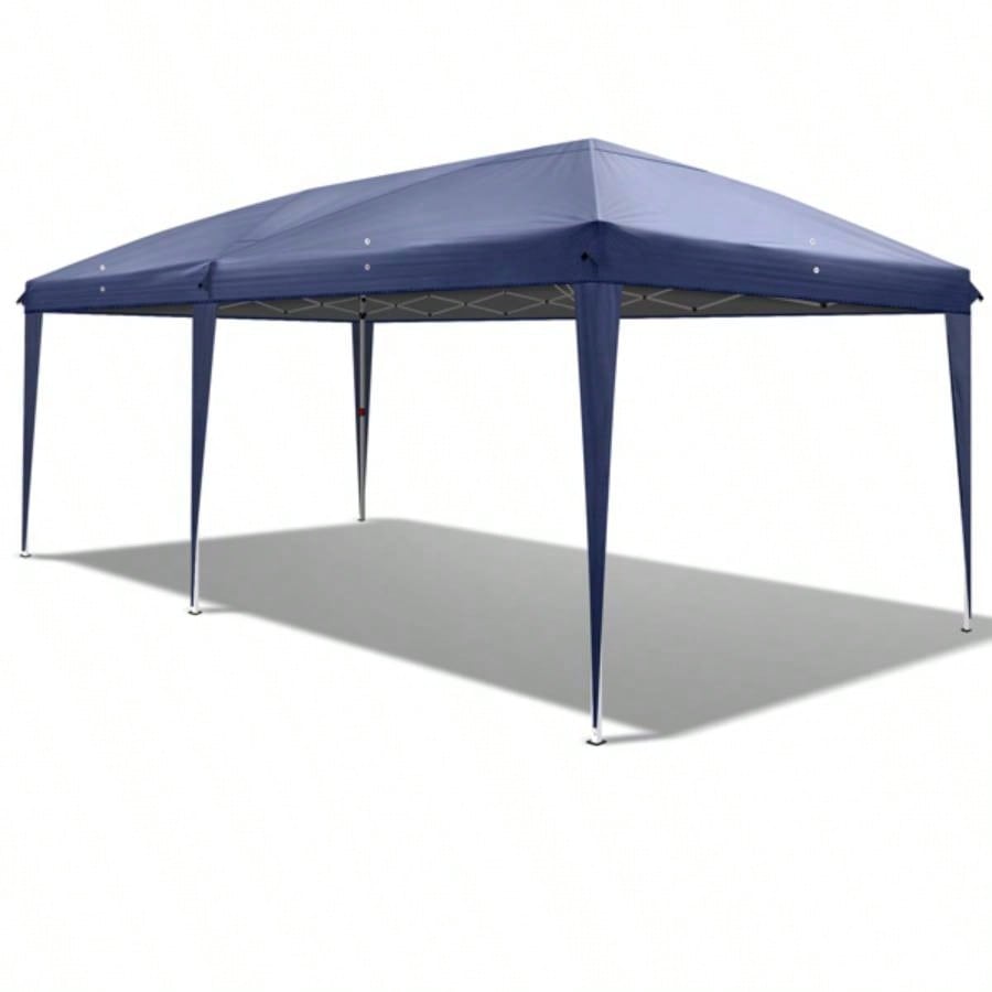 3x 6m Home Use Outdoor Camping Waterproof Folding Tent with Carry Bag Blue