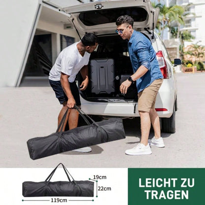 3x Two Doors Two Practical Waterproof Right - Angle Folding Tent White