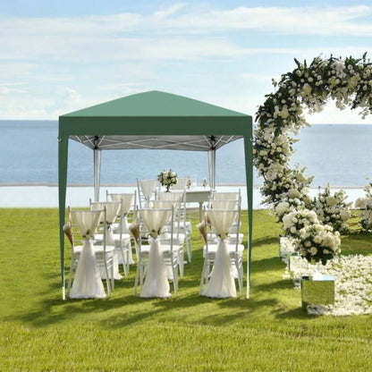 2x 2m Two Doors Two Practical Waterproof Right - Angle Folding Tent Green