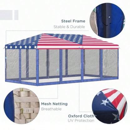Up Canopy Party Tent with Netting 1039; 2039; - AS Prohibited by