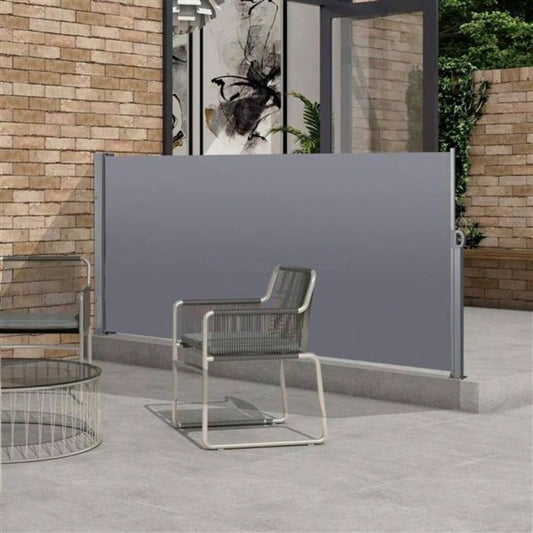 Retractable Side Screen Awning, Resistant, Waterproof, Patio Privacy Screen Garden, Balcony, CourtyardDark 118.1x 62.99