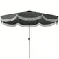 8.8FT Elegance Patio, UPF 30+ Outdoor Market with 8 Ribs, Push Button Tilt, Charcoal Gray