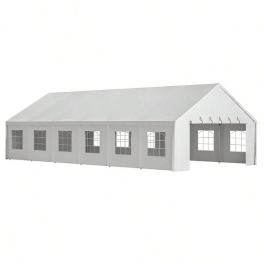 20x40FT Party Tent Heavy Duty, Large Wedding Event Shelters with 3 Carry Bags Removable Sidewalls, Outdoor Canopy Gazebo Commercial Tents Parties Carport Camping Garden Patio