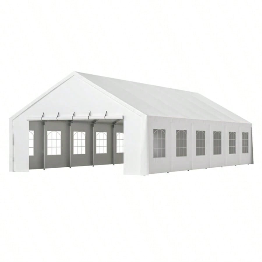 20x40FT Party Tent Heavy Duty, Large Wedding Event Shelters with 3 Carry Bags Removable Sidewalls, Outdoor Canopy Gazebo Commercial Tents Parties Carport Camping Garden Patio