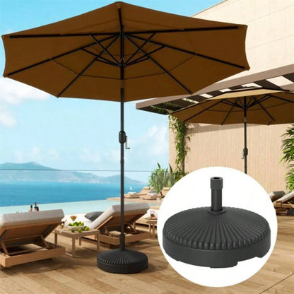 Black Round Patio Base Holder