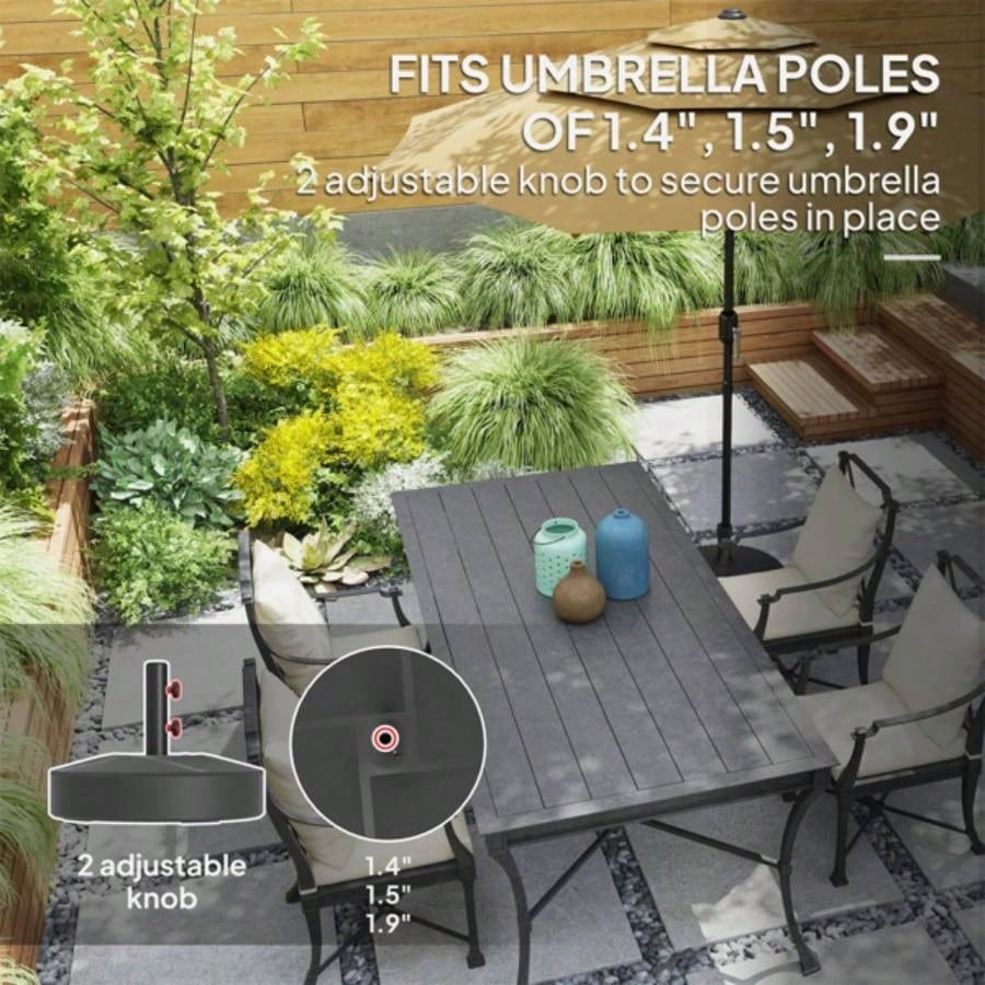 Black Heavy Duty Outdoor Stand Base with Stand