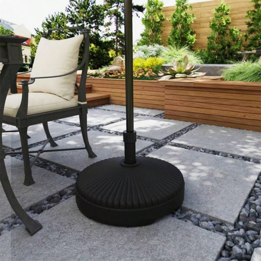 Black Round Patio Base Holder