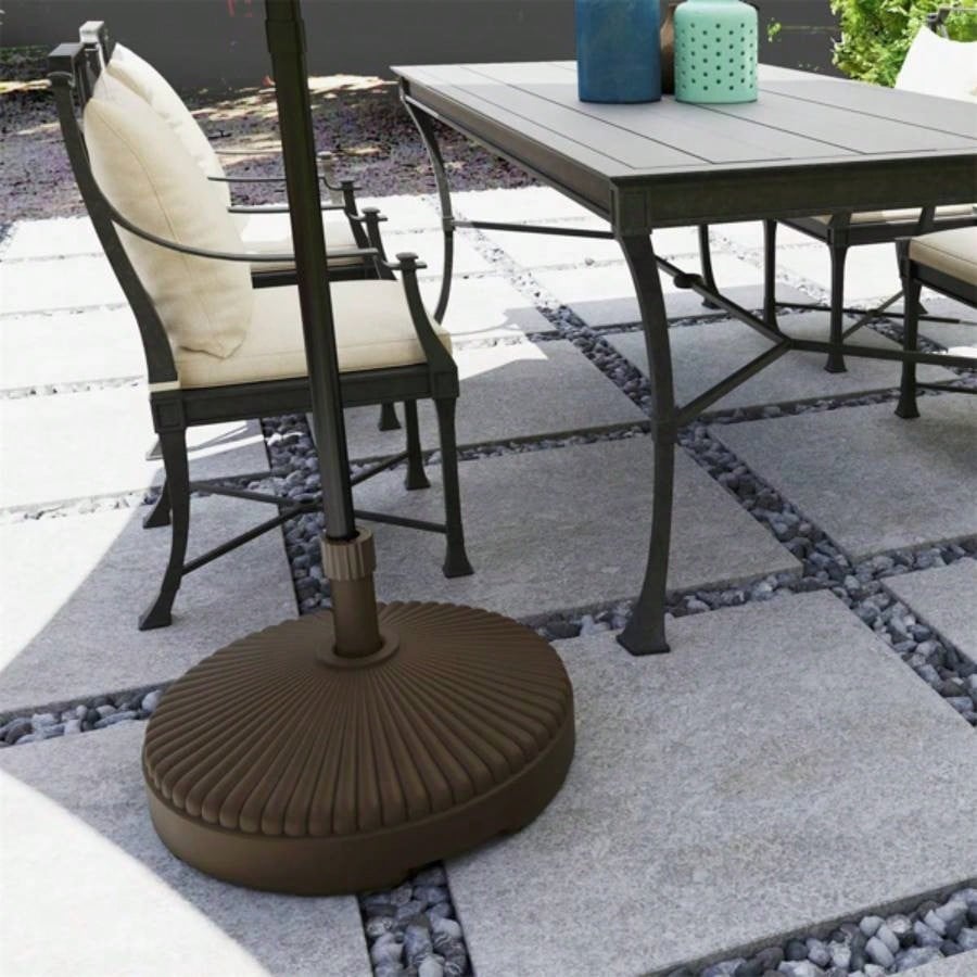 Brown Round Patio Base Holder