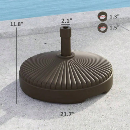 Brown Round Patio Base Holder