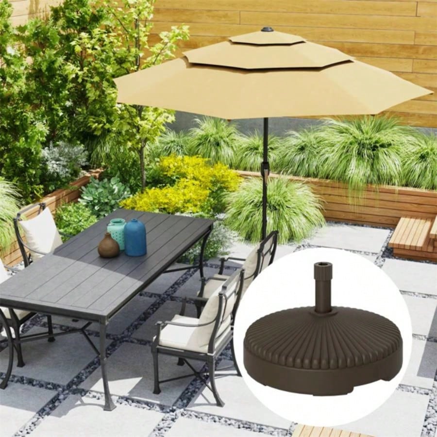 Brown Round Patio Base Holder