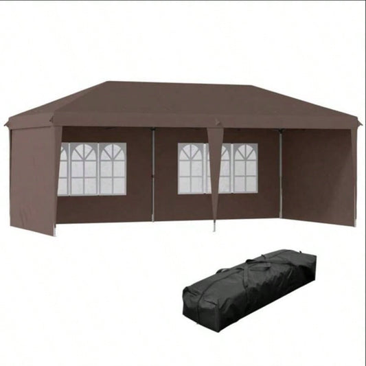 Up Canopy party Tent with 4 Sidewalls 1039; 2039; Coffee - AS Prohibited by