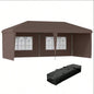 Up Canopy party Tent with 4 Sidewalls 1039; 2039; Coffee - AS Prohibited by